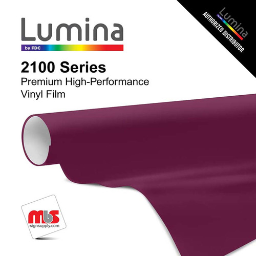 20'' x 10 Yards Lumina® 2100 Gloss Wineberry 9 Year Unpunched 2 Mil Cast Vinyl Film (Color Code 259)