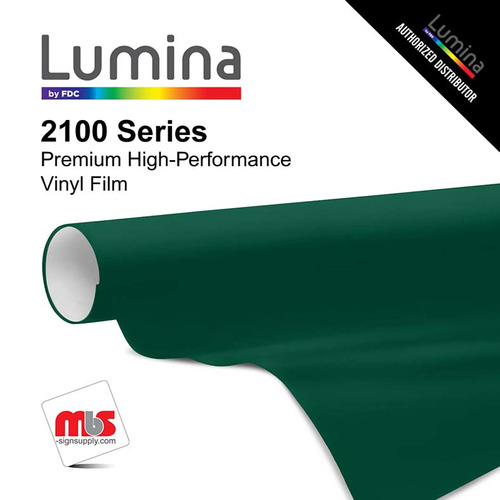 39'' x 10 Yards Lumina® 2100 Gloss Dark Forest Green 9 Year Unpunched 2 Mil Cast Vinyl Film (Color Code 270)