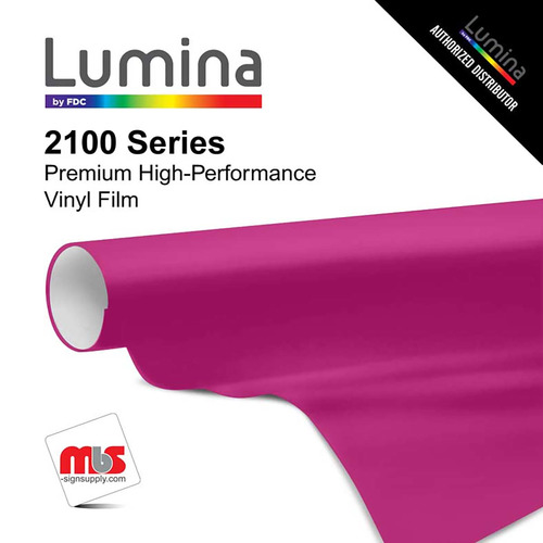 24'' x 50 Yards Lumina® 2100 Gloss Dark Magenta 9 Year Unpunched 2 Mil Cast Vinyl Film (Color Code 058)
