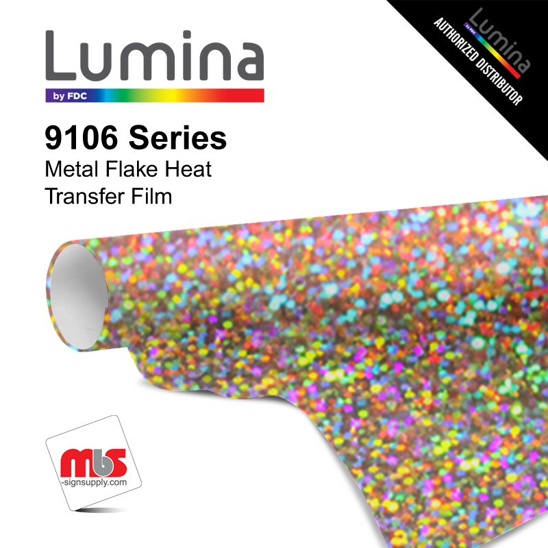 20'' x 50 Yards Lumina® 9106 Gloss Silver 2 Year Unpunched 4.3 Mil Heat Transfer Vinyl (Color code 007)