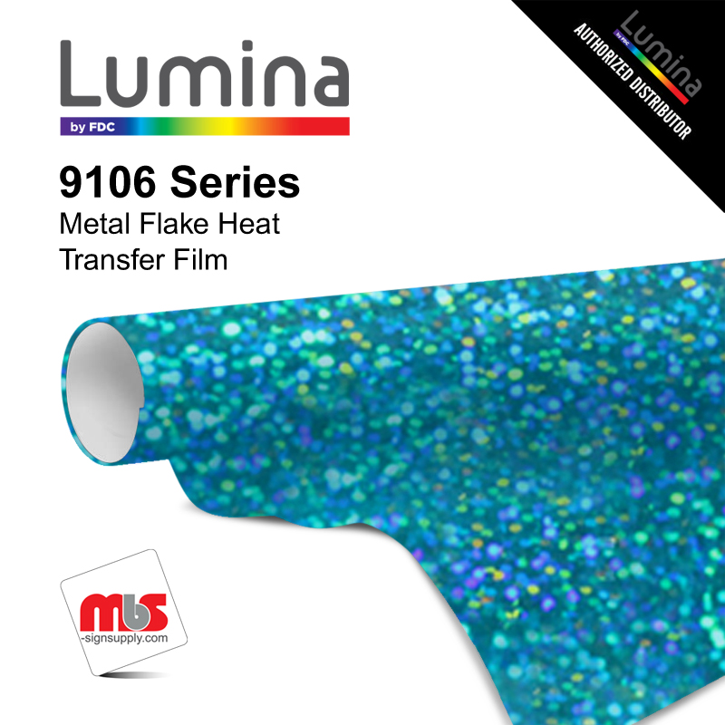 15'' x 25 Yards Lumina® 9106 Gloss Aquamarine 2 Year Unpunched 4.3 Mil Heat Transfer Vinyl (Color code 191)