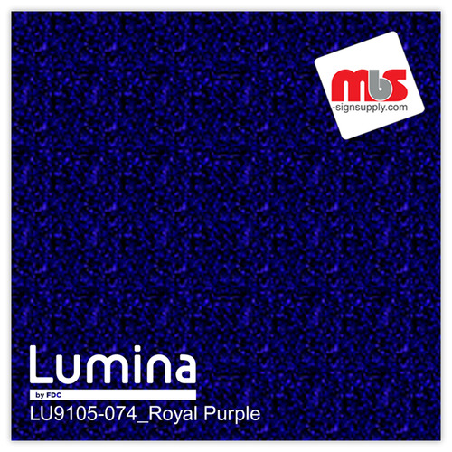 20'' x 50 Yards Lumina® 9105 Gloss Royal Purple 2 Year Unpunched 12.8 Mil Heat Transfer Vinyl (Color code 074)