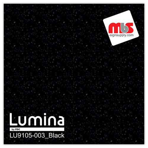 20'' x 50 Yards Lumina® 9105 Gloss Black 2 Year Unpunched 12.8 Mil Heat Transfer Vinyl (Color code 003)