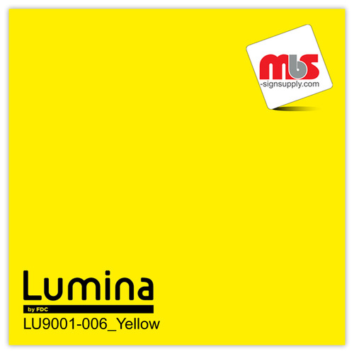 15'' x 10 Yards Lumina® 9001 Semi-Matte Yellow 2 Year Unpunched 3.9 Mil Heat Transfer Vinyl (Color code 006)