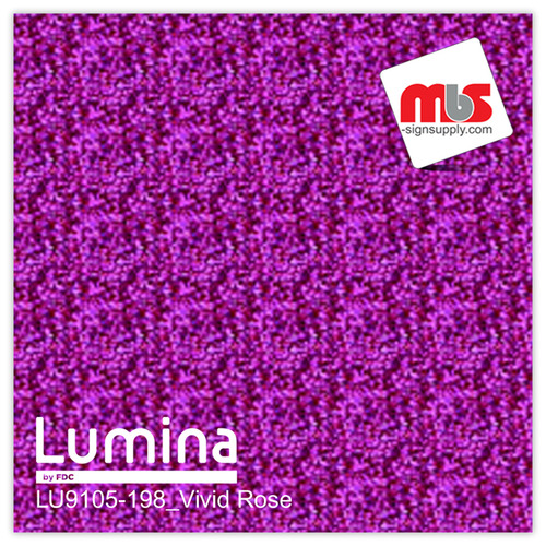 15'' x 10 Yards Lumina® 9105 Gloss Vivid Rose 2 Year Unpunched 12.8 Mil Heat Transfer Vinyl (Color code 198)