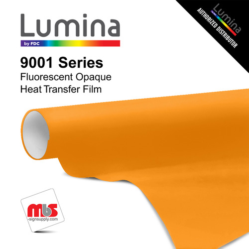 15'' x 10 Yards Lumina® 9001 Semi-Matte Orange 2 Year Unpunched 3.9 Mil Heat Transfer Vinyl (Color code 009)
