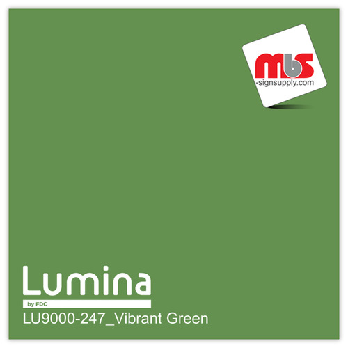 15'' x 5 Yards Lumina® 9000 Semi-Matte Vibrant Green 2 Year Unpunched 3.5 Mil Heat Transfer Vinyl (Color code 247)