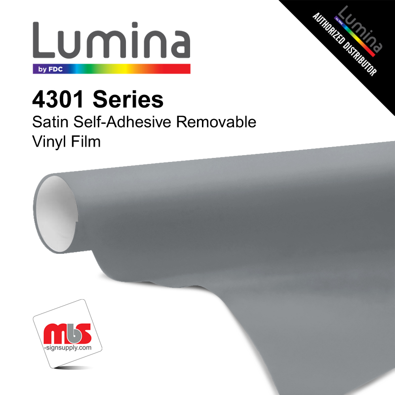 Lumina 4301 Series Matte Removable Vinyl in the 24 roll width