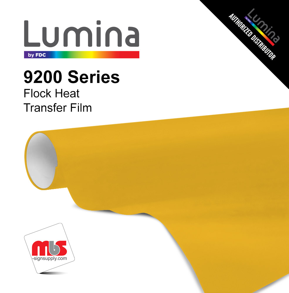 15'' x 25 Yards Lumina® 9200 Textured Sunflower 2 Year Unpunched 14 Mil Heat Transfer Vinyl (Color code 025)