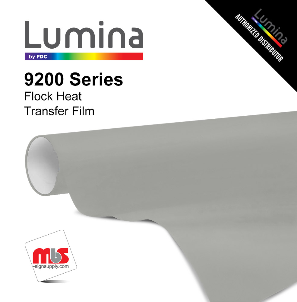 15'' x 10 Yards Lumina® 9200 Textured Dove Grey 2 Year Unpunched 14 Mil Heat Transfer Vinyl (Color code 028)