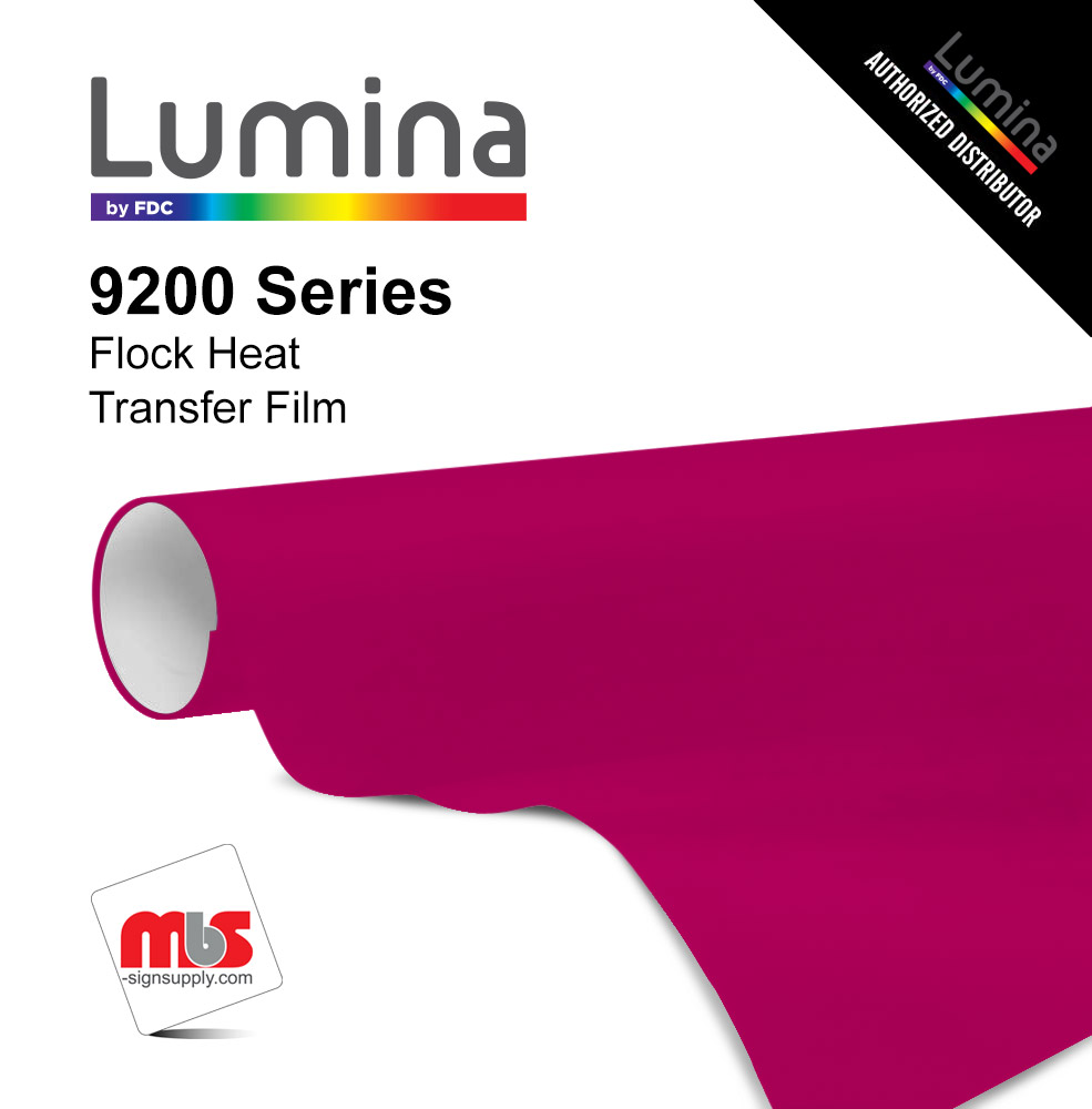 15'' x 10 Yards Lumina® 9200 Textured Hot Pink 2 Year Unpunched 14 Mil Heat Transfer Vinyl (Color code 056)