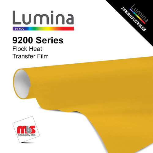 15'' x 10 Yards Lumina® 9200 Textured Sunflower 2 Year Unpunched 14 Mil Heat Transfer Vinyl (Color code 025)
