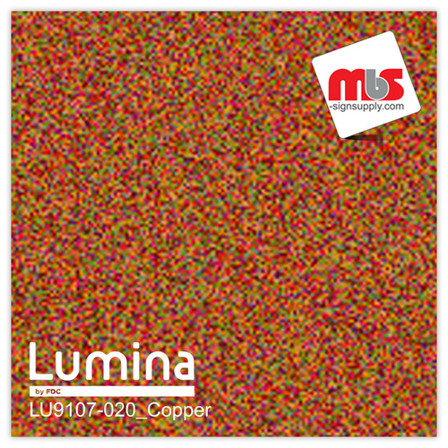 15'' x 50 Yards Lumina® 9107 Gloss Copper Metallic 2 Year Unpunched 3.5 Mil Heat Transfer Vinyl (Color code 020)