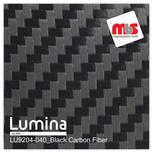 15'' x 11 Yards Lumina® 9204 Matte Black Carbon1 yearUnpunched 2.4 Mil Heat Transfer Vinyl (Color code 040)