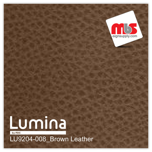 15'' x 11 Yards Lumina® 9204 Matte Brown Leather1 yearUnpunched 2.4 Mil Heat Transfer Vinyl (Color code 008)