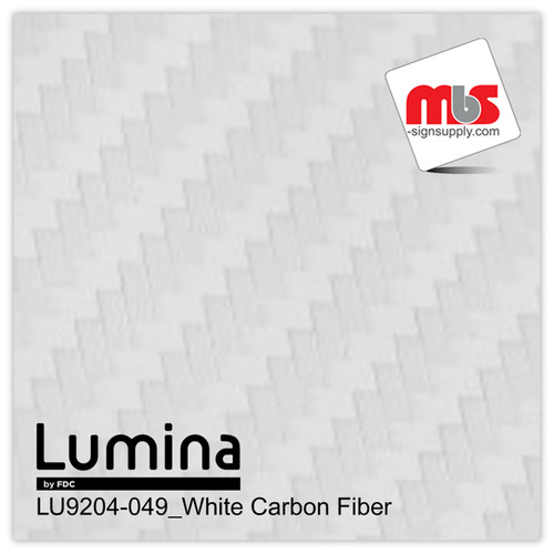 15'' x 11 Yards Lumina® 9204 Matte White Carbon1 yearUnpunched 2.4 Mil Heat Transfer Vinyl (Color code 049)