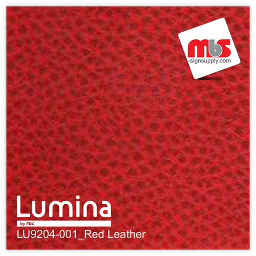 15'' x 22 Yards Lumina® 9204 Matte Red Leather1 yearUnpunched 2.4 Mil Heat Transfer Vinyl (Color code 001)