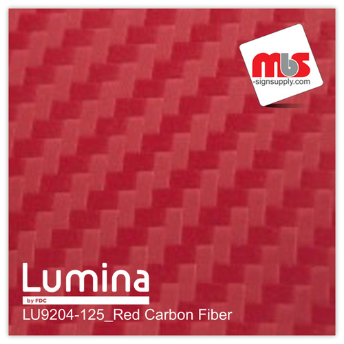 15'' x 11 Yards Lumina® 9204 Matte Red Carbon1 yearUnpunched 2.4 Mil Heat Transfer Vinyl (Color code 125)