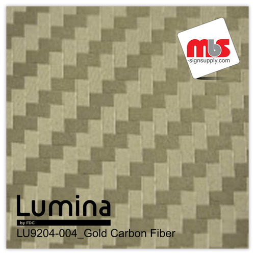 15'' x 22 Yards Lumina® 9204 Matte Gold Carbon1 yearUnpunched 2.4 Mil Heat Transfer Vinyl (Color code 004)