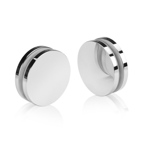 2'' Diameter Polished Stainless Steel 316, Mini Mall Front Clamp (Material Thickness Accepted: 1/4'' to 1/2'')