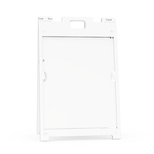 Plasticade 18'' Wide x 24'' Tall Sign Frame White Signicade® MDX for 3/16'' Thick Material