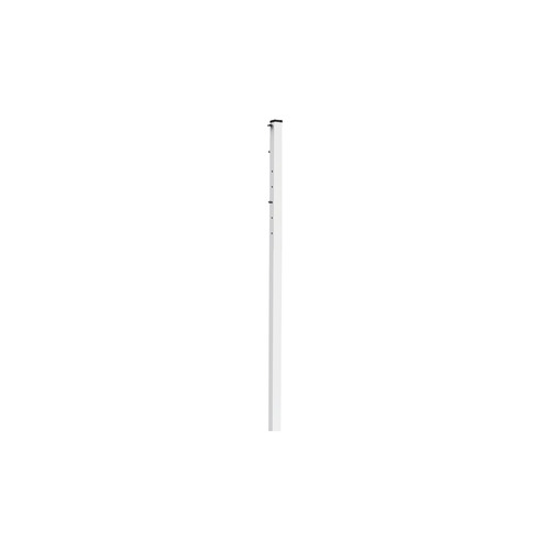 Plasticade 60'' Tall White Power Post for Rubber Bases