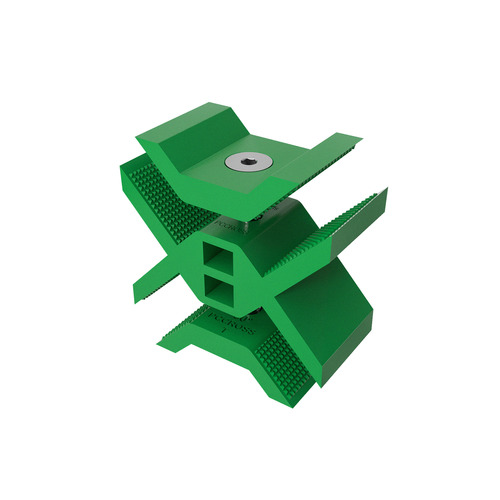 Cross Connector, ABS Green (Pantone 355C) for 5/8'' and 3/4'' Panels