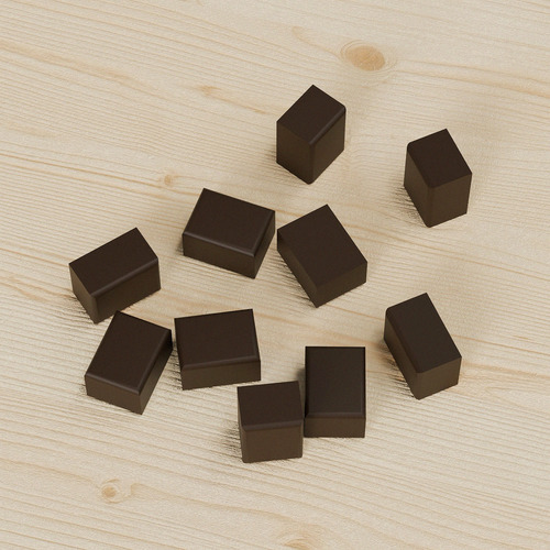 Rosewood PLA Hole Plug for Panel Connectors (Bag Of 10 Pieces)