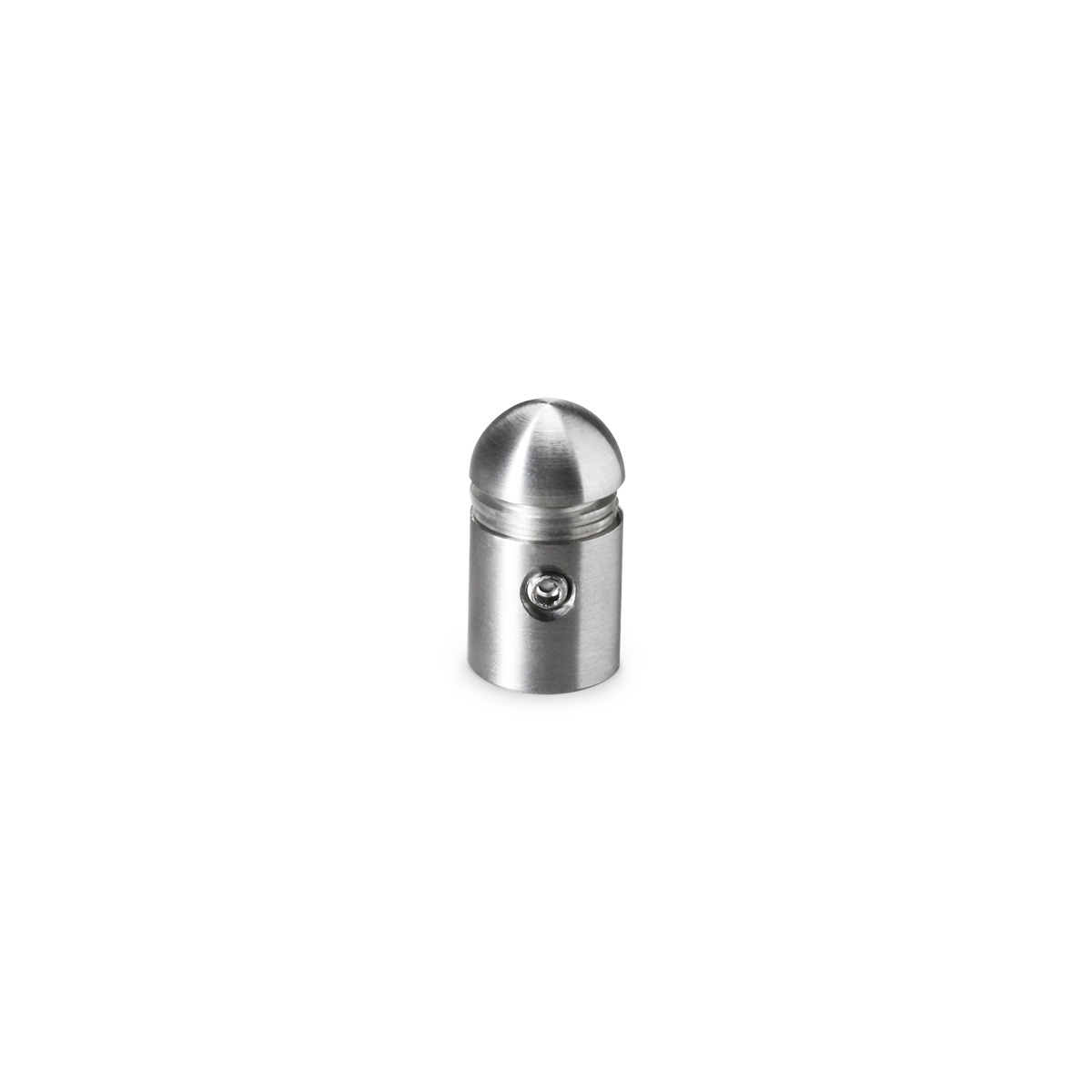 1/2'' Diameter X 1/2'' Barrel Length Stainless Steel Standoffs Rounded Head  Satin Brushed Finish (for Indoor) [Required Material Hole Size: 3/8'']