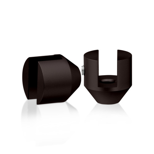Aluminum Bronze Anodized Finish 1'' x 7/8'' Projecting Gripper, Holds Up To 3/8'' Material