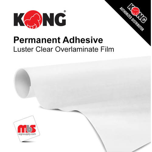 61'' x 150' Roll - 3 MIL PS UV Lustre Overlaminate w/ UV enhanced, Permanent, Polyacrylic Adhesive - 3'' Core