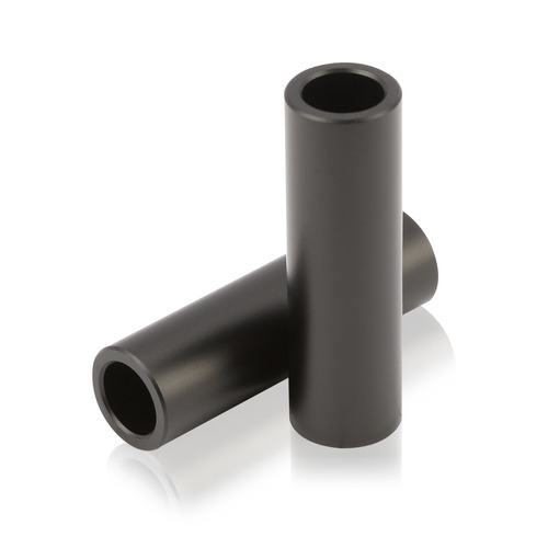 OD: 3/8'' x ID: 1/4'' x L: 1-1/4'' Aluminum Matte Black Anodized Spacers (Sold Per Unit)