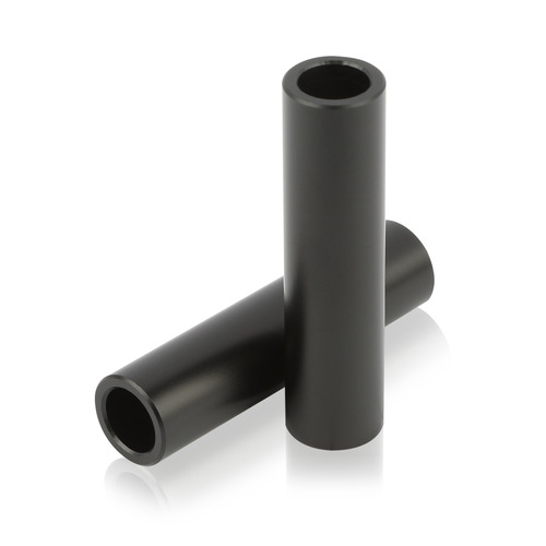 OD: 3/8'' x ID: 1/4'' x L: 1-1/2'' Aluminum Matte Black Anodized Spacers (Sold Per Unit)