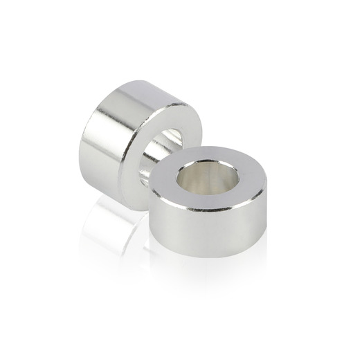 OD: 1/2'' x ID: 1/4'' x L: 1/4'' Aluminum Mill Finish Spacers (Sold Per Unit)