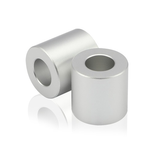 OD: 1/2'' x ID: 1/4'' x L: 1/2'' Aluminum Clear Anodized Spacers (Sold Per Unit)