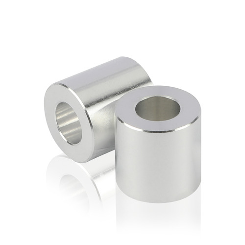 OD: 1/2'' x ID: 1/4'' x L: 1/2'' Aluminum Mill Finish Spacers (Sold Per Unit)