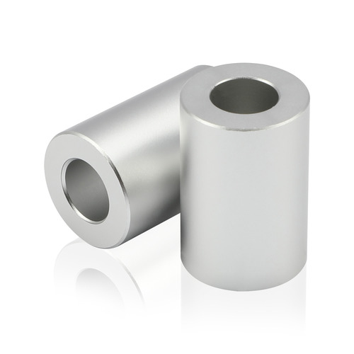 OD: 1/2'' x ID: 1/4'' x L: 3/4'' Aluminum Clear Anodized Spacers (Sold Per Unit)