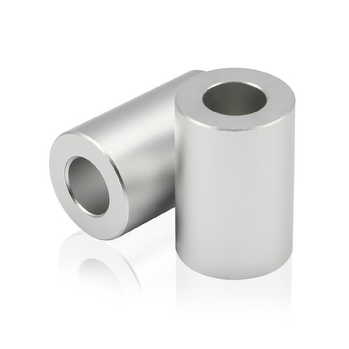 OD: 1/2'' x ID: 1/4'' x L: 3/4'' Aluminum Clear Anodized Spacers (Sold Per Unit)