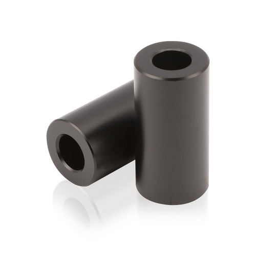 OD: 1/2'' x ID: 1/4'' x L: 1'' Aluminum Matte Black Anodized Spacers (Sold Per Unit)