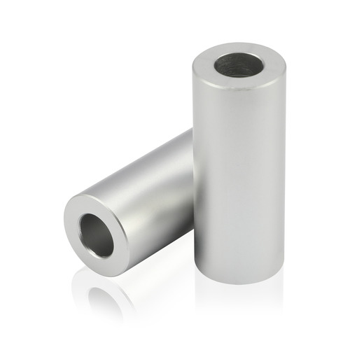 OD: 1/2'' x ID: 1/4'' x L: 1-1/4'' Aluminum Clear Anodized Spacers (Sold Per Unit)