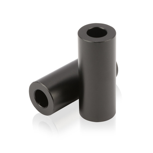 OD: 1/2'' x ID: 1/4'' x L: 1-1/4'' Aluminum Matte Black Anodized Spacers (Sold Per Unit)