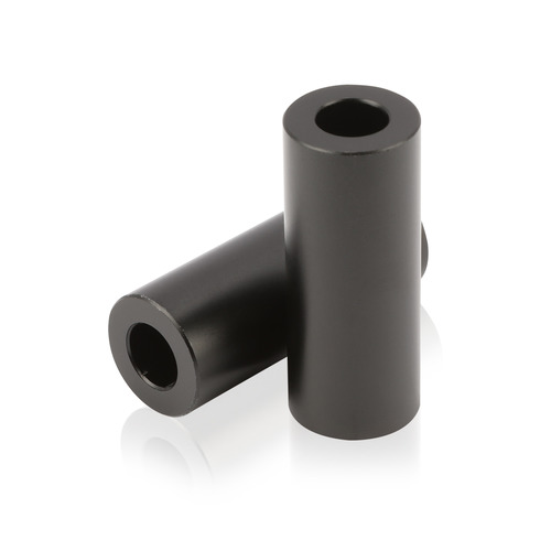 OD: 1/2'' x ID: 1/4'' x L: 1-1/4'' Aluminum Matte Black Anodized Spacers (Sold Per Unit)