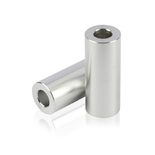 OD: 1/2'' x ID: 1/4'' x L: 1-1/4'' Aluminum Mill Finish Spacers (Sold Per Unit)