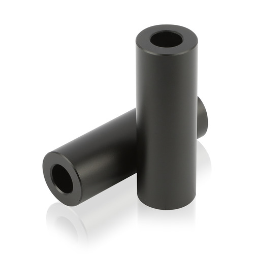 OD: 1/2'' x ID: 1/4'' x L: 1-1/2'' Aluminum Matte Black Anodized Spacers (Sold Per Unit)