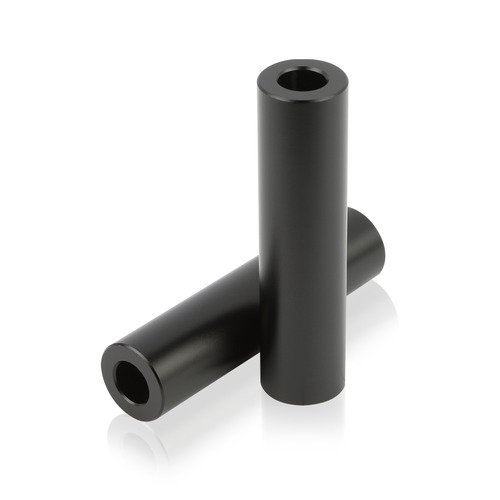 OD: 1/2'' x ID: 1/4'' x L: 2'' Aluminum Matte Black Anodized Spacers (Sold Per Unit)