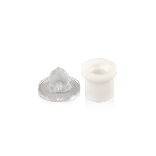 White Large Quick Snap 5/8’' X 5/8'' Adhesive Mounted Head (sold per Set 1 Body and 1 Head)