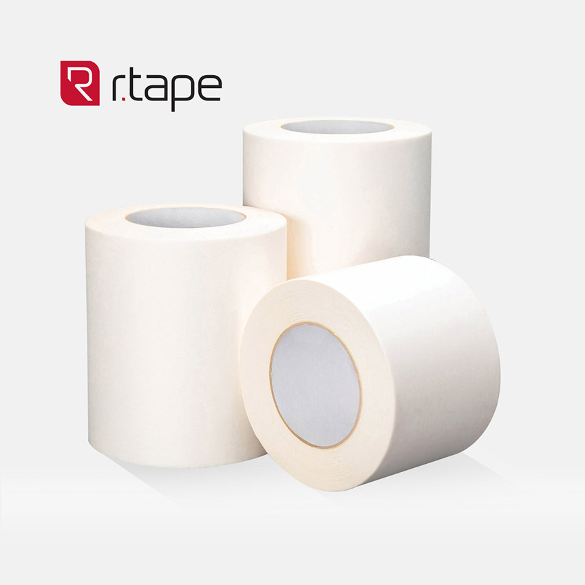 10'' x 100 Yard Roll - RTape 4075 RLA® Conform® series Matte White High Tack Removable Application Tape