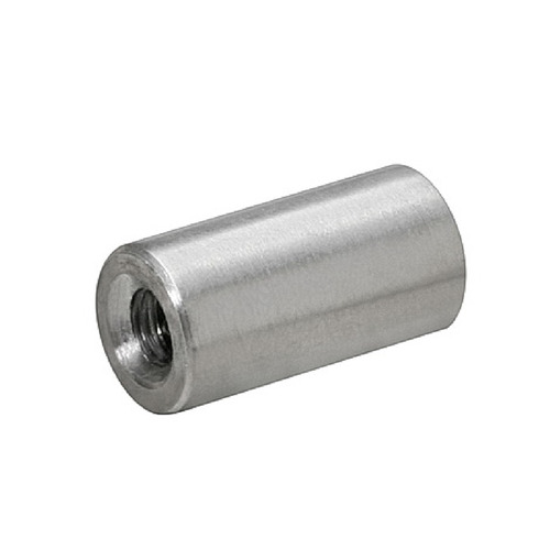 10-24 Threaded Barrels Diameter: 3/8'', Length: 3/4'', Stainless Steel Satin Finish Grade 304 [Required Material Hole Size: 7/32'' ]