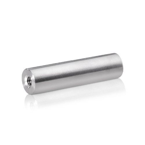 10-24 Threaded Barrels Diameter: 1/2'', Length: 2'', Brushed Satin Finish Grade 304 [Required Material Hole Size: 7/32'' ]