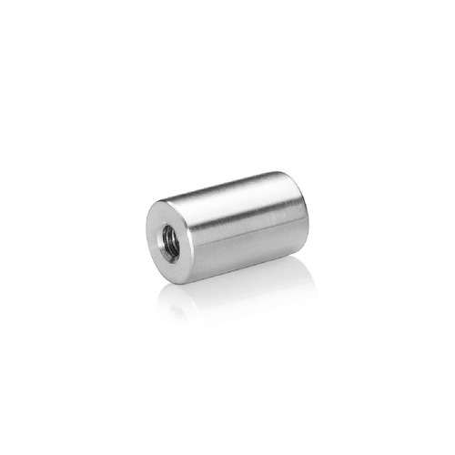 1/4-20 Threaded Barrels Diameter: 5/8'', Length: 1'', Brushed Satin Finish Grade 304 [Required Material Hole Size: 17/64'' ]
